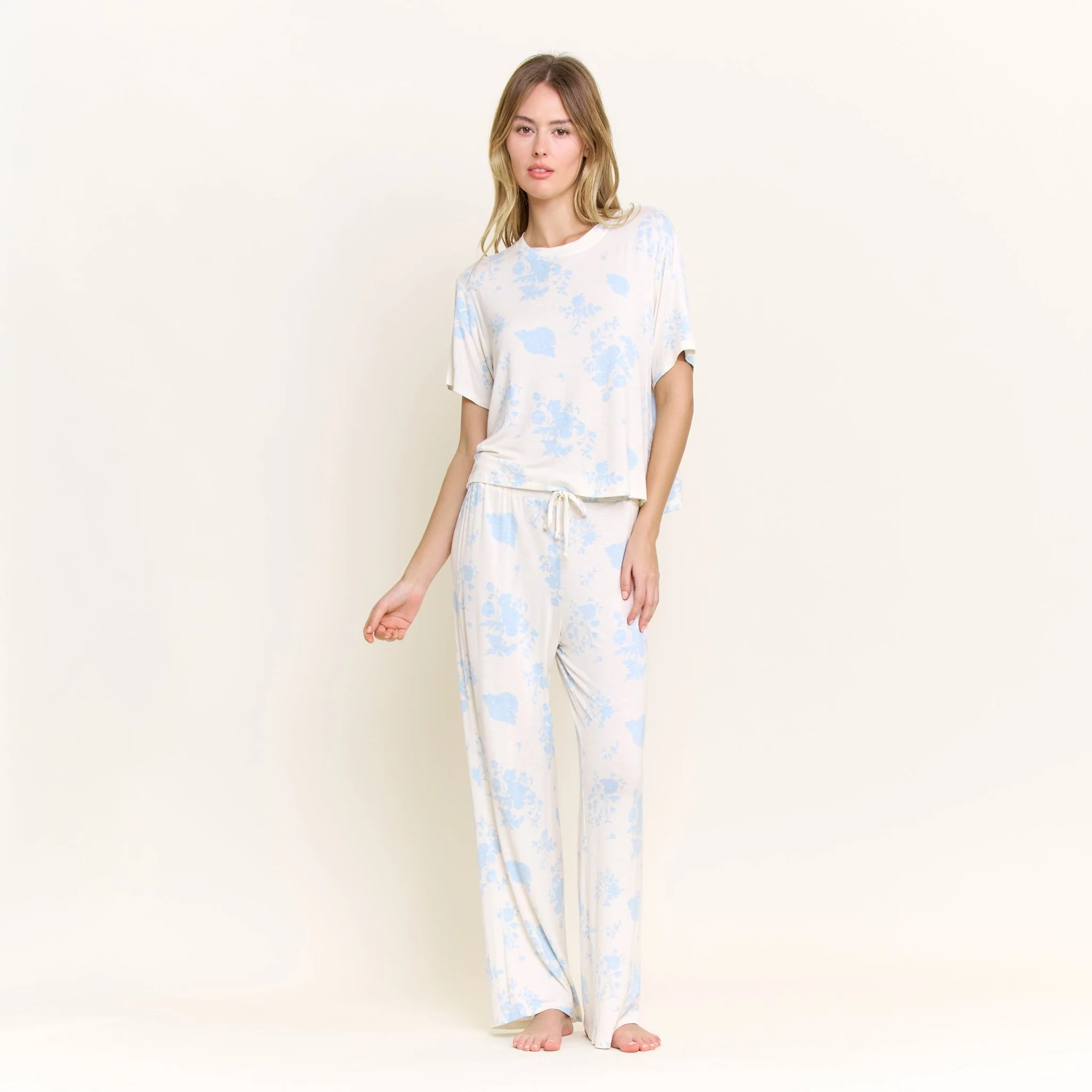 All American Tee Pant Set In Honeymoon Floral