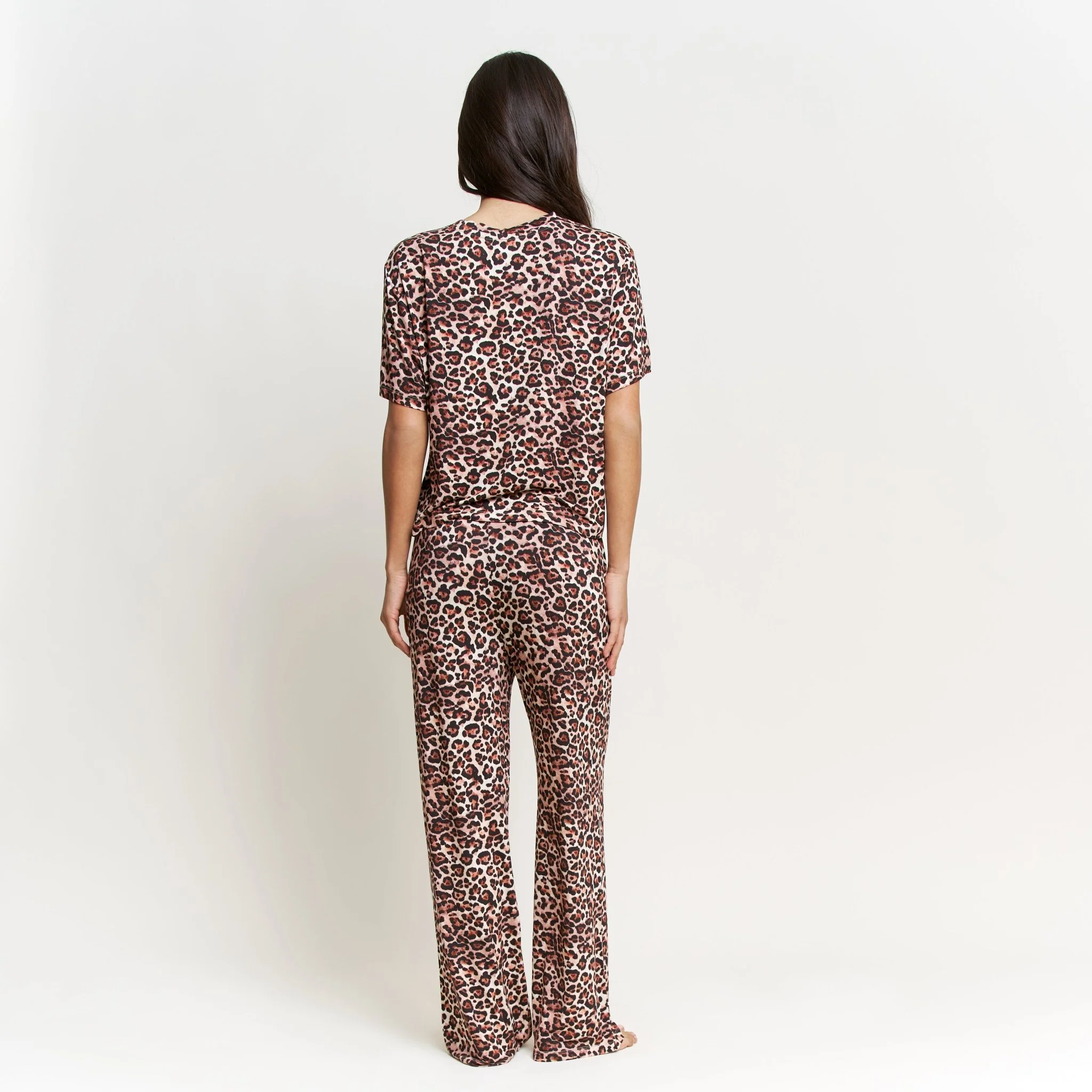 All American Tee Pant Set in Caramel Leopard - Image 4