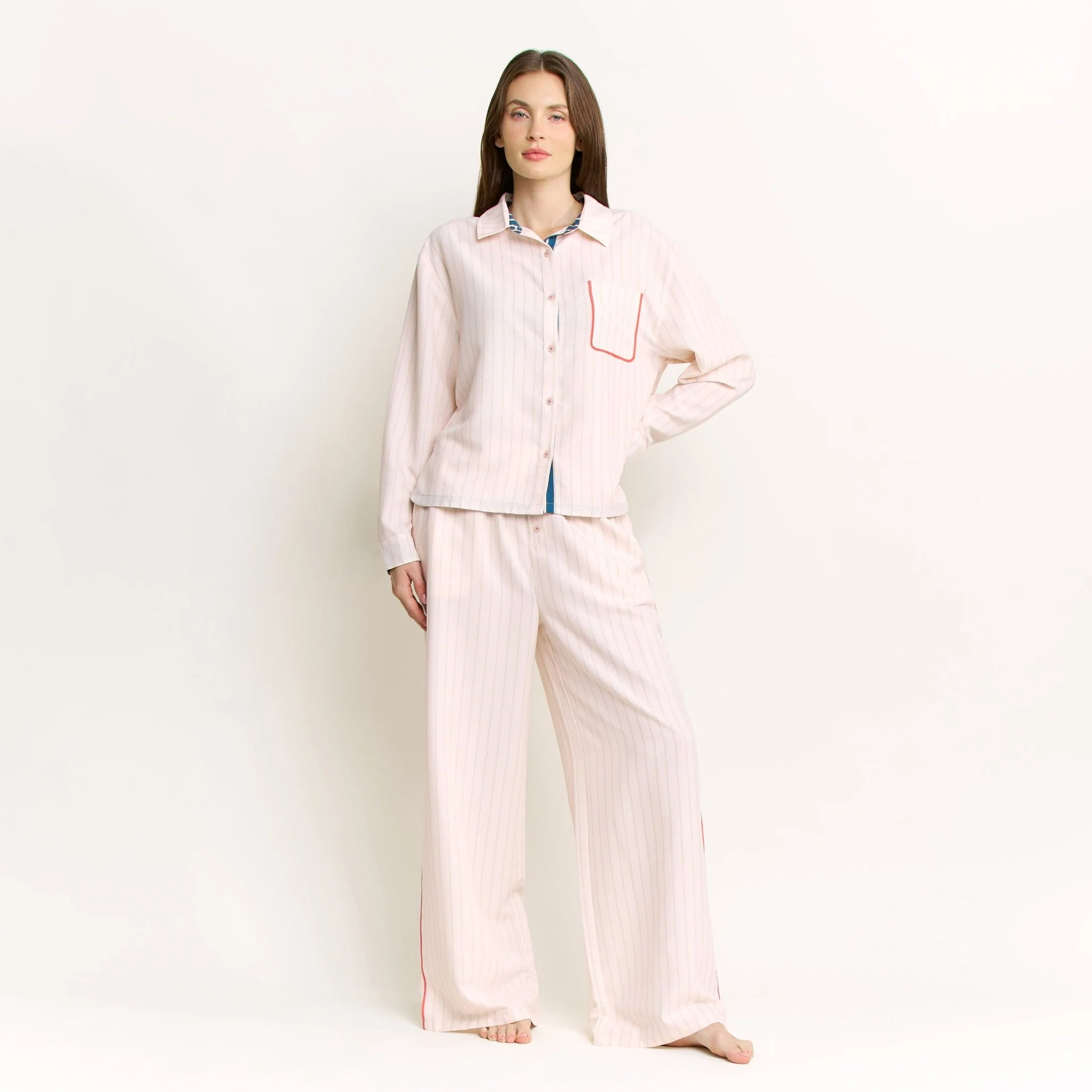 Brunch Date Long Sleeve in Flora Stripe - Image 2