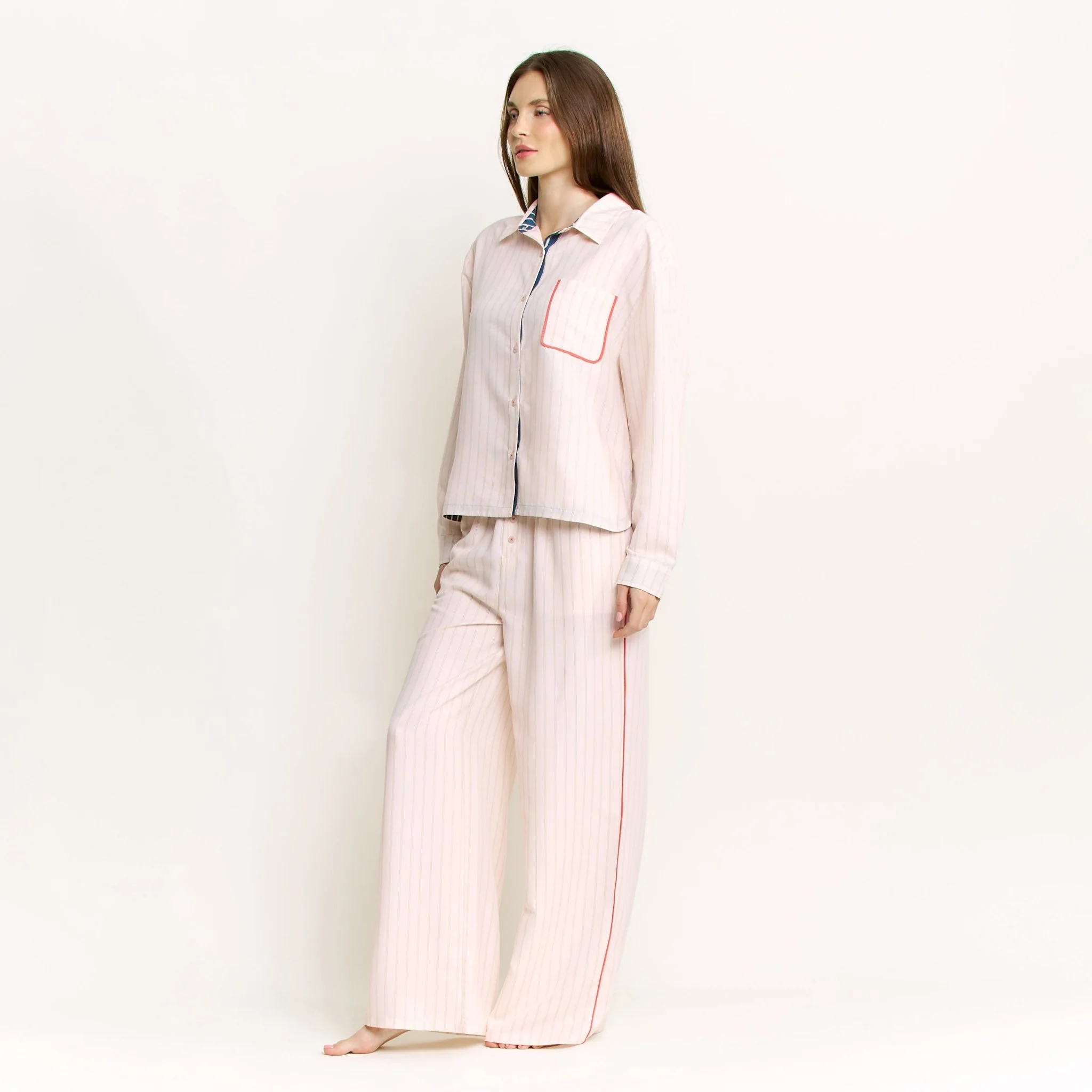 Brunch Date Long Sleeve in Flora Stripe - Image 3