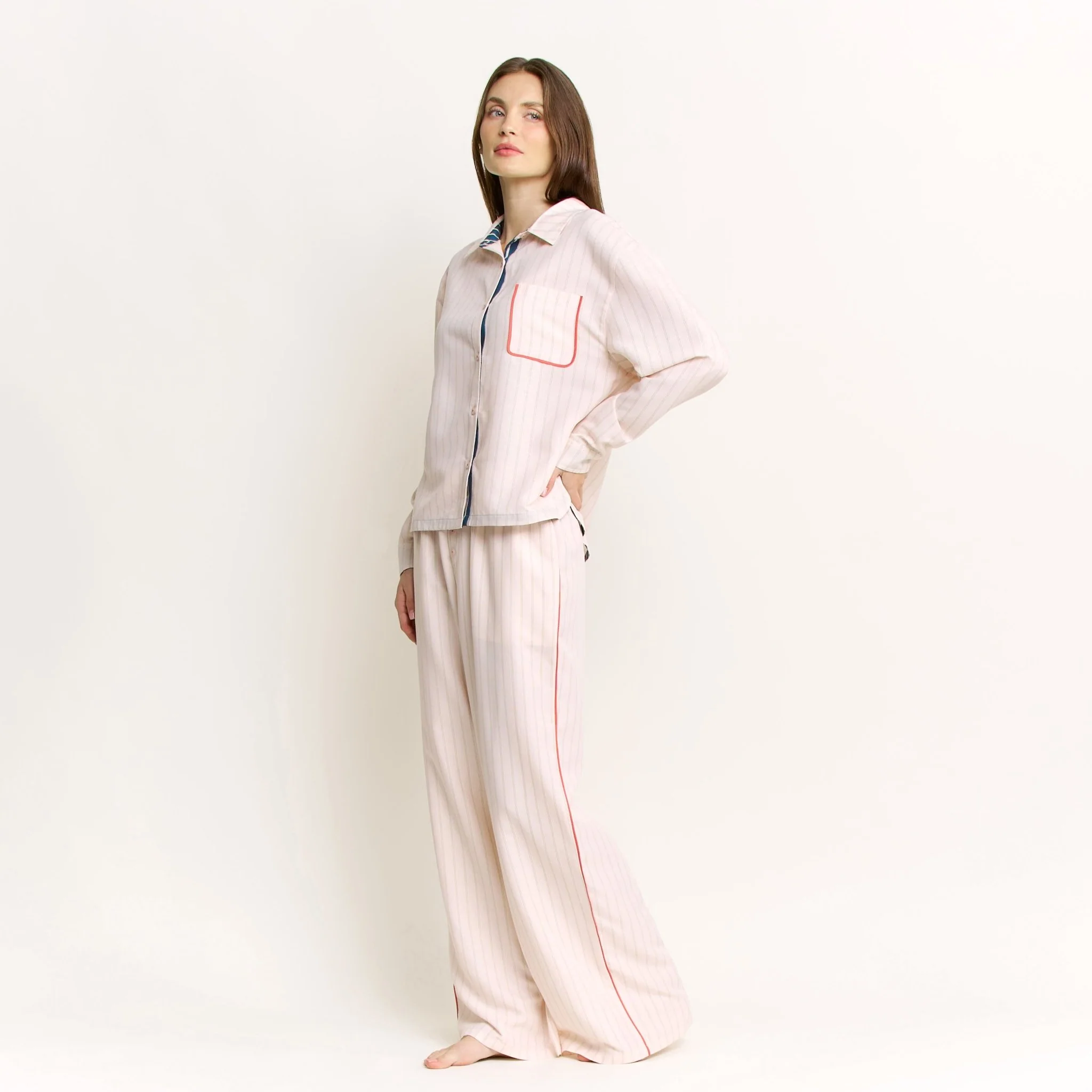 Brunch Date Pant in Flora Stripe - Image 2