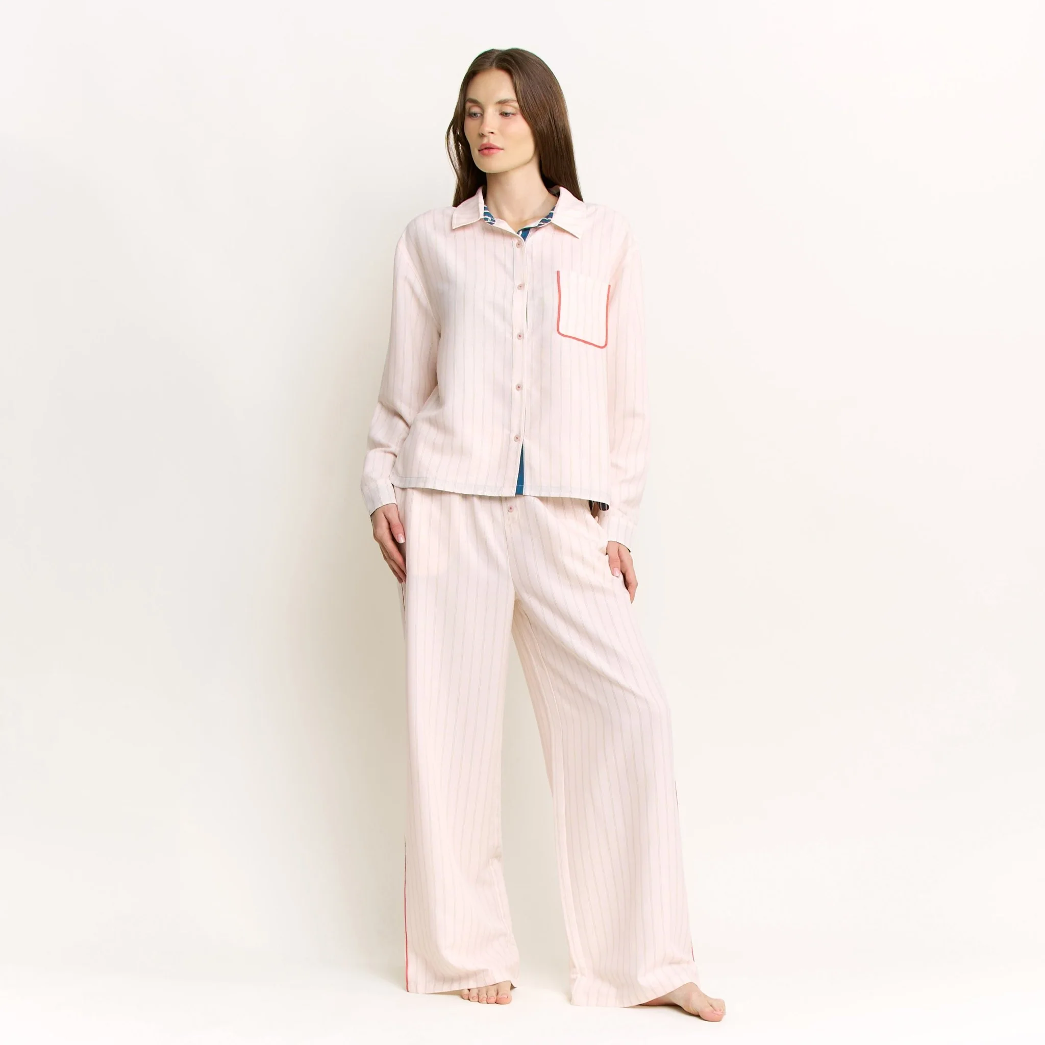 Brunch Date Pant in Flora Stripe - Image 6