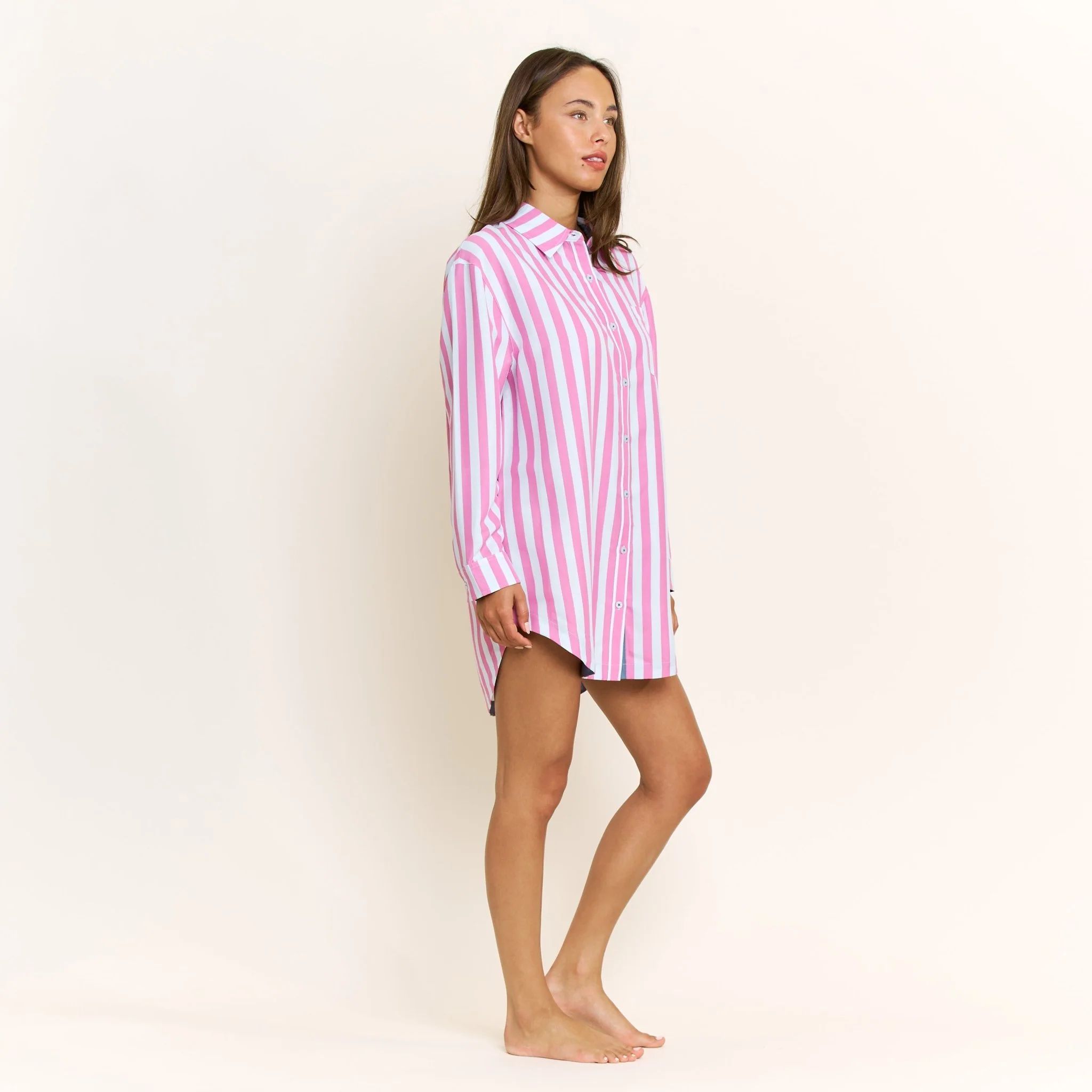 Brunch Date Sleepshirt in Drift Stripe - Image 2