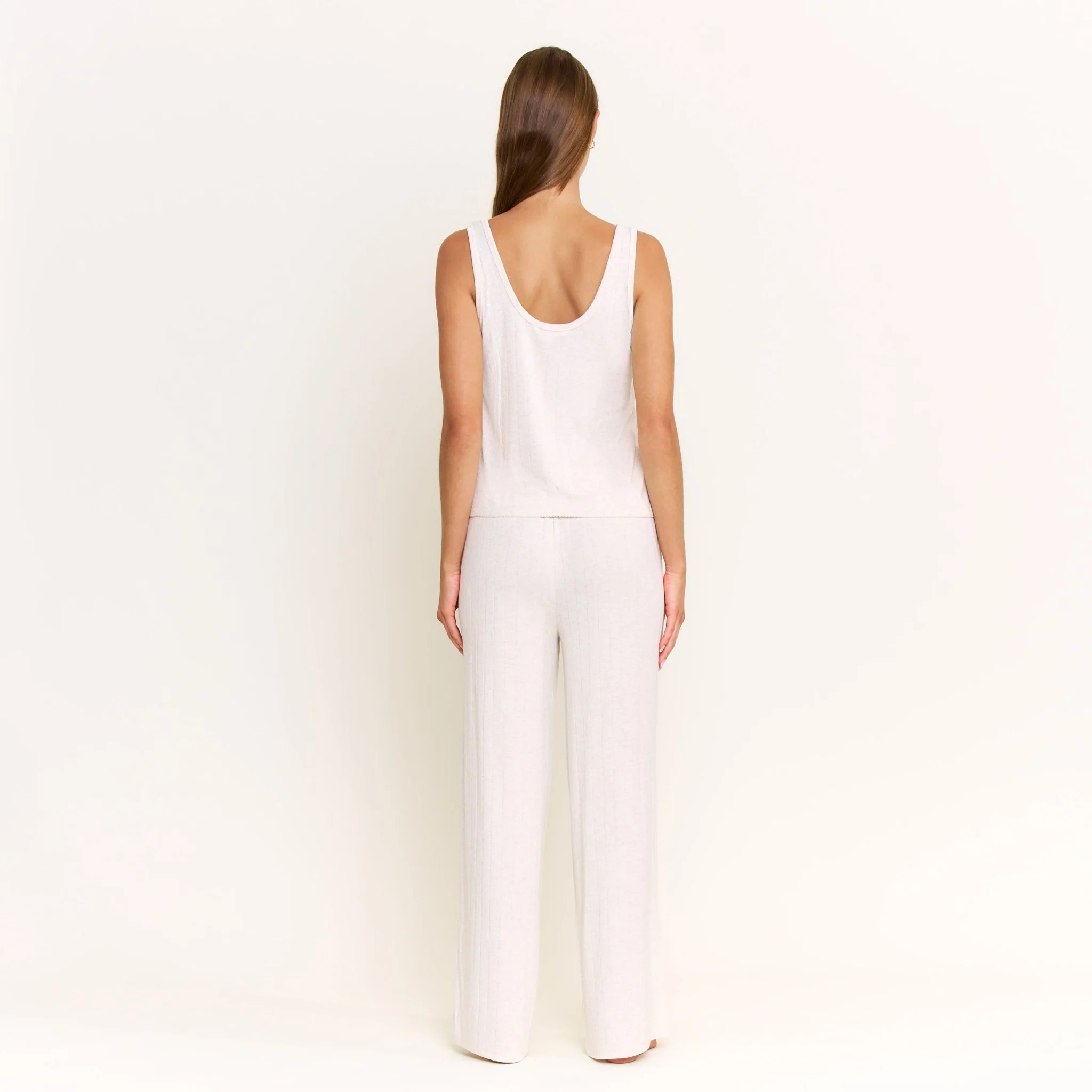 Cloud Modal Tank in Heather Oatmeal - Image 10