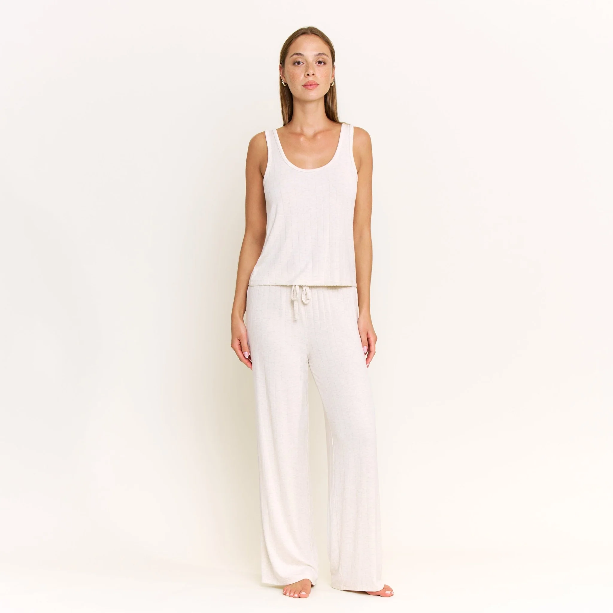Cloud Modal Tank in Heather Oatmeal - Image 8