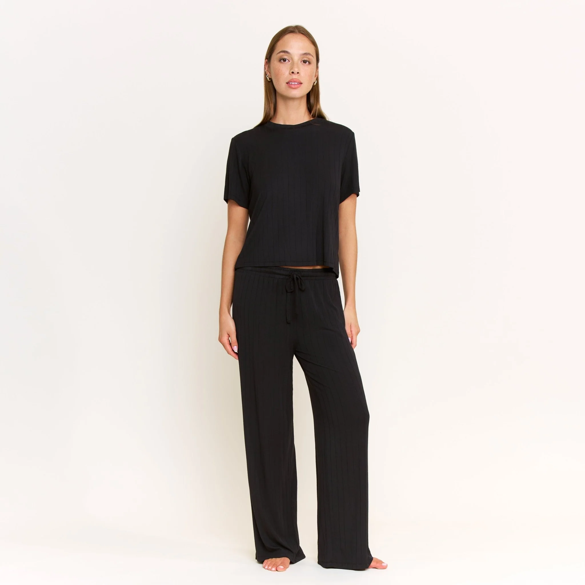 Cloud Modal Tee in Black - Image 4