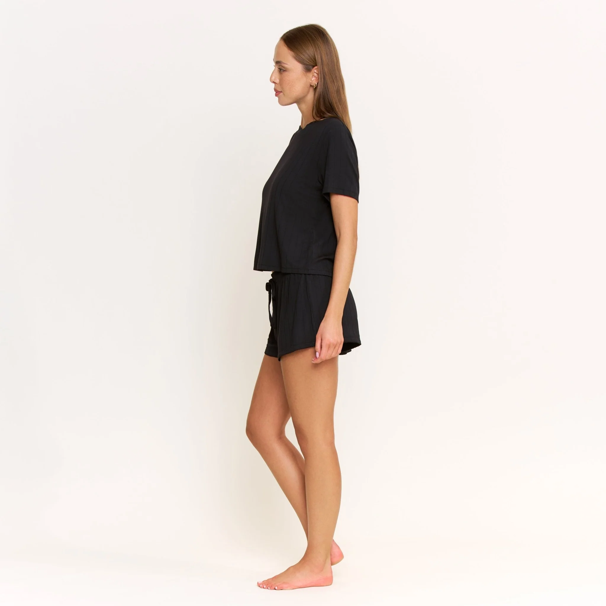 Cloud Modal Tee in Black - Image 8