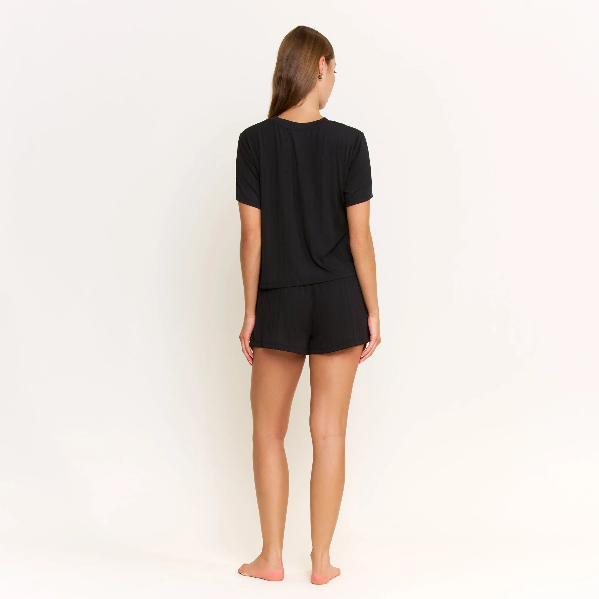 Cloud Modal Tee in Black - Image 9