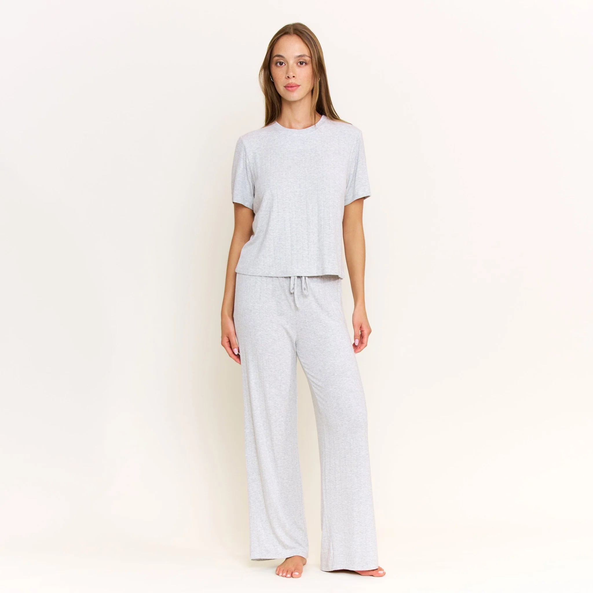 Cloud Modal Tee in Heather Grey - Image 7