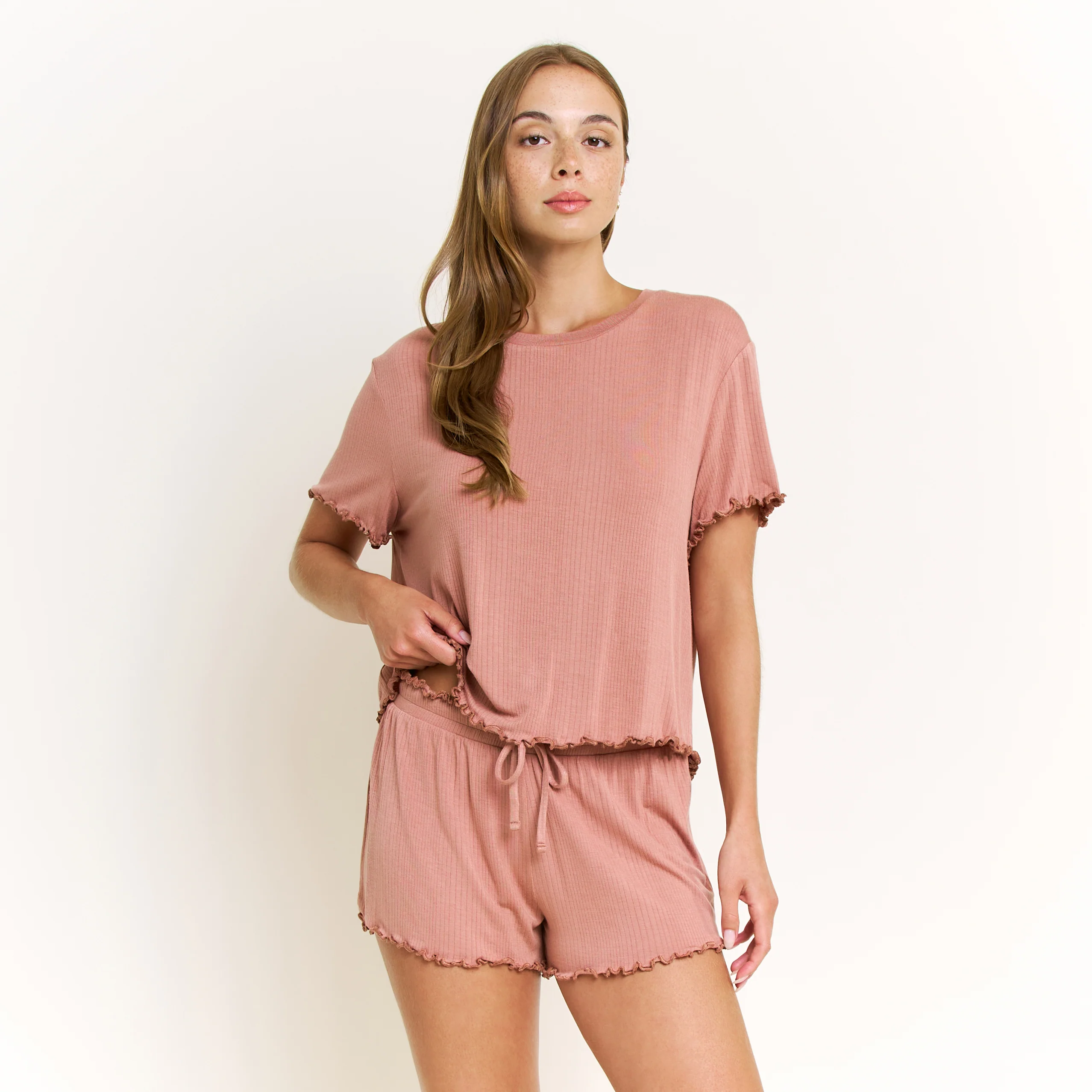 Dreamland Shortie Set in Hazel