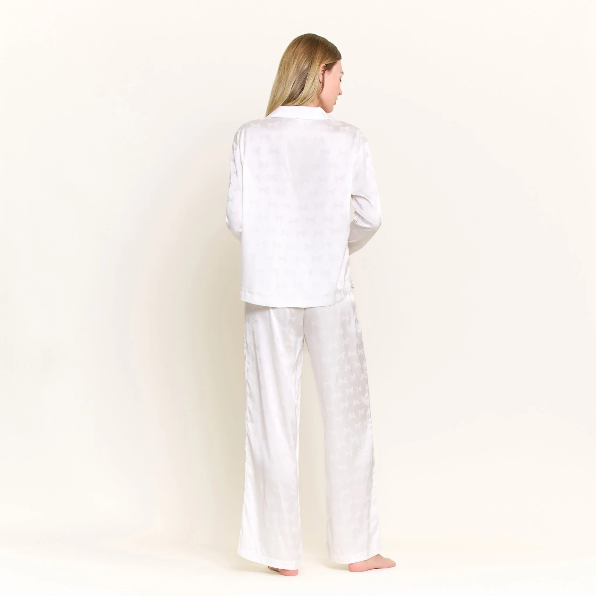 Forever Mine Long PJ Set in White - Image 3