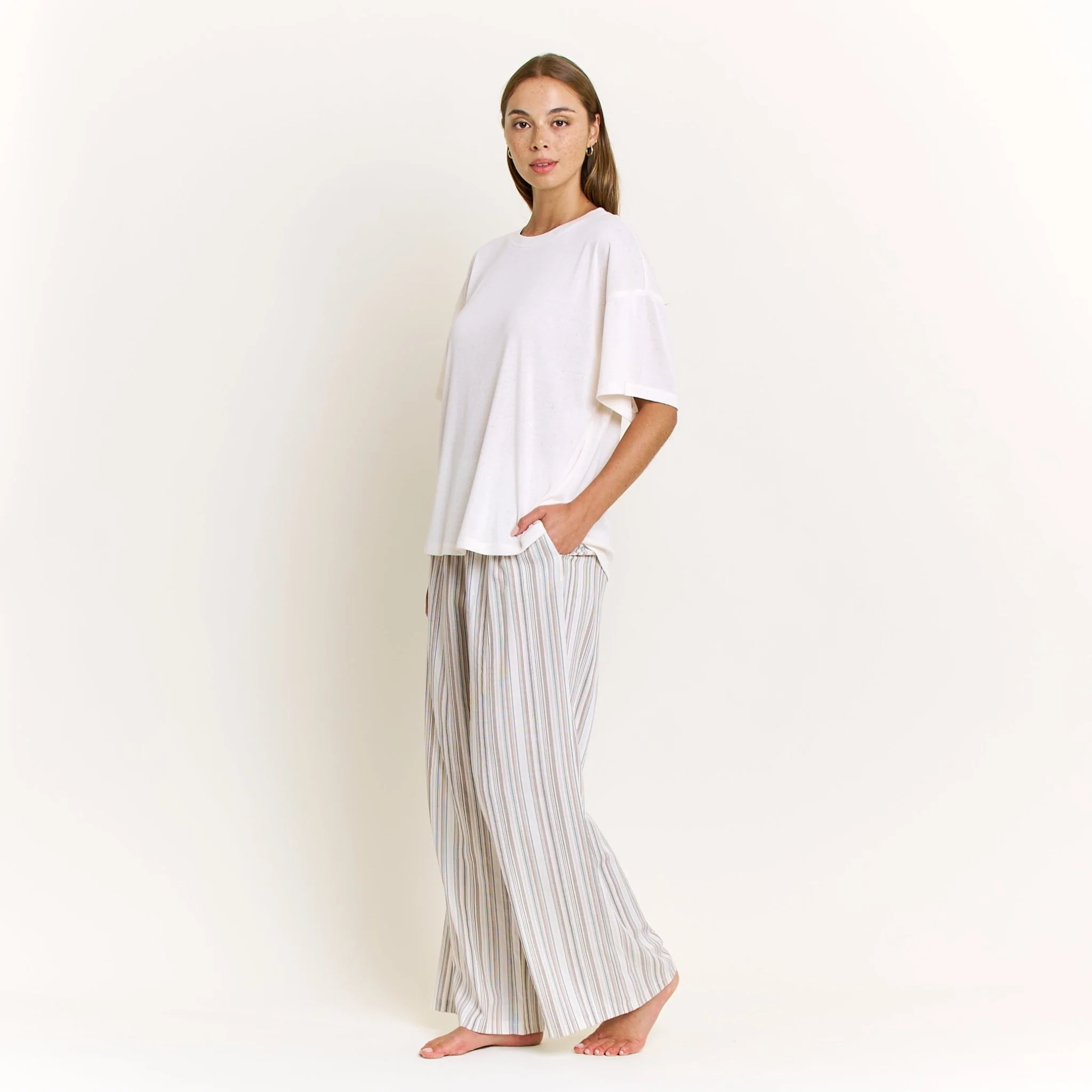 Hangout Pant in Hazel Stripe - Image 4