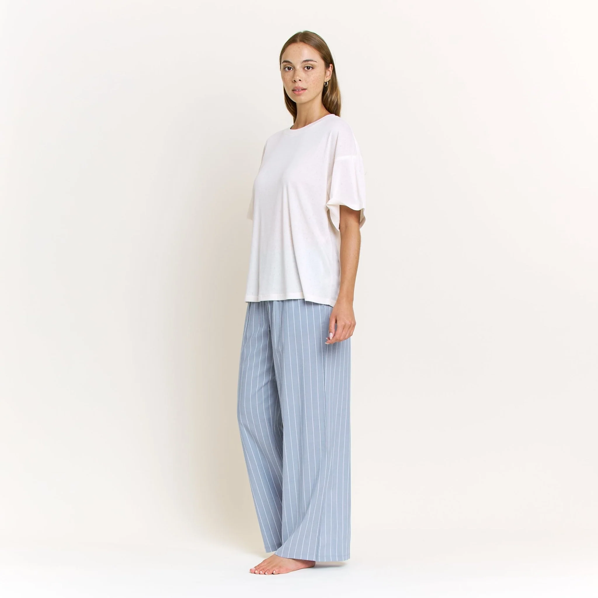 Hangout Pant in Chambray Stripe - Image 3