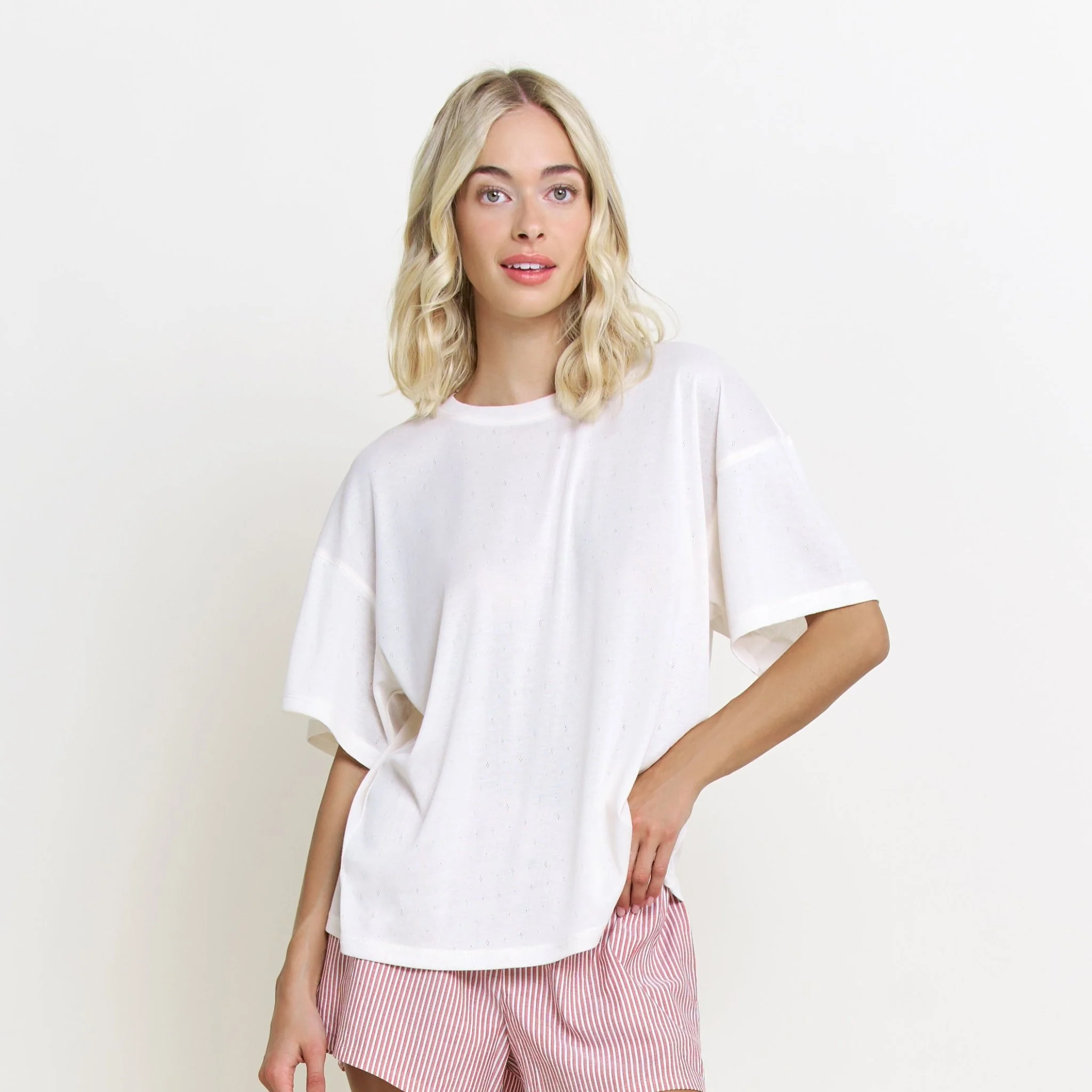 Hangout Tee in Ivory