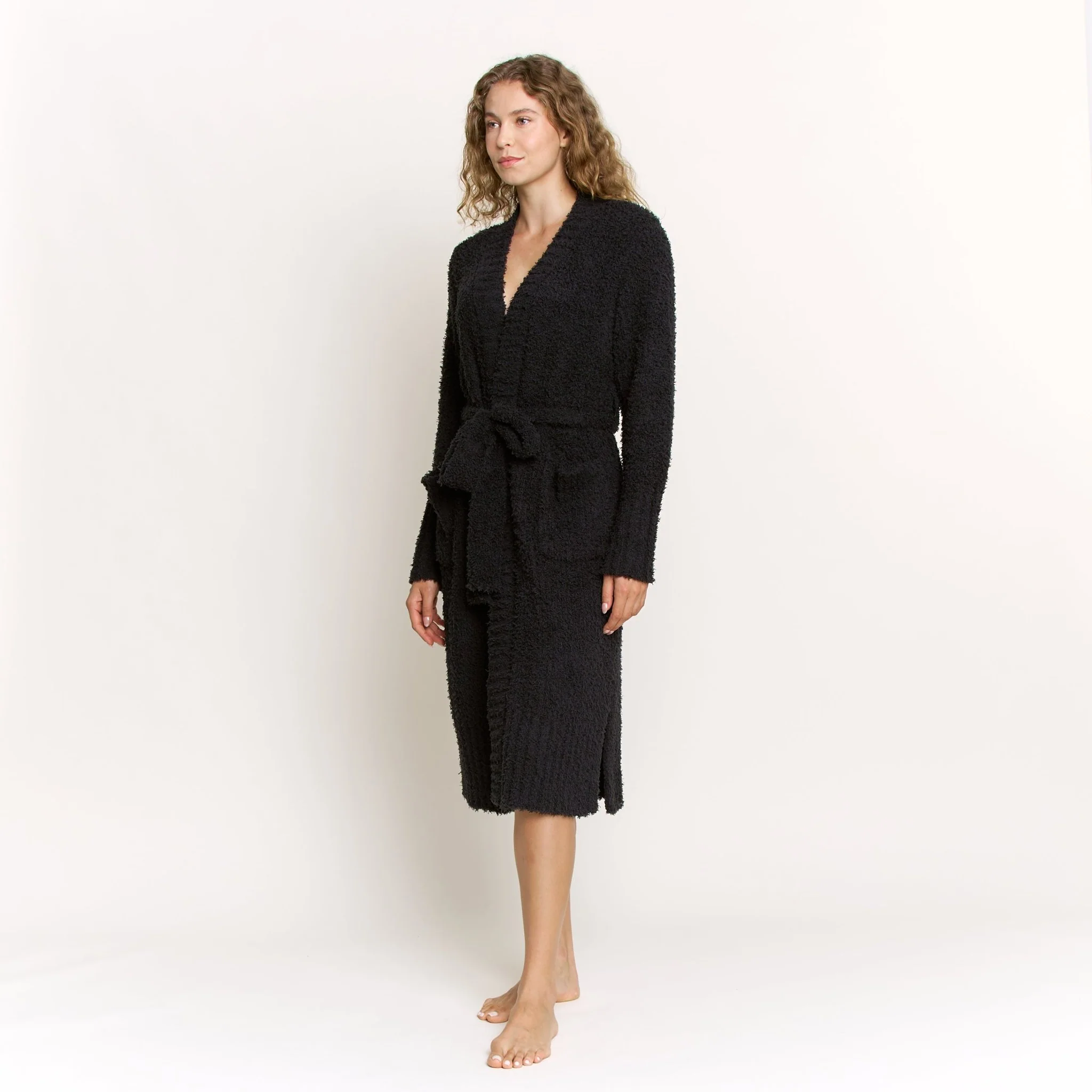 Morning Brew Robe In Black - Image 3