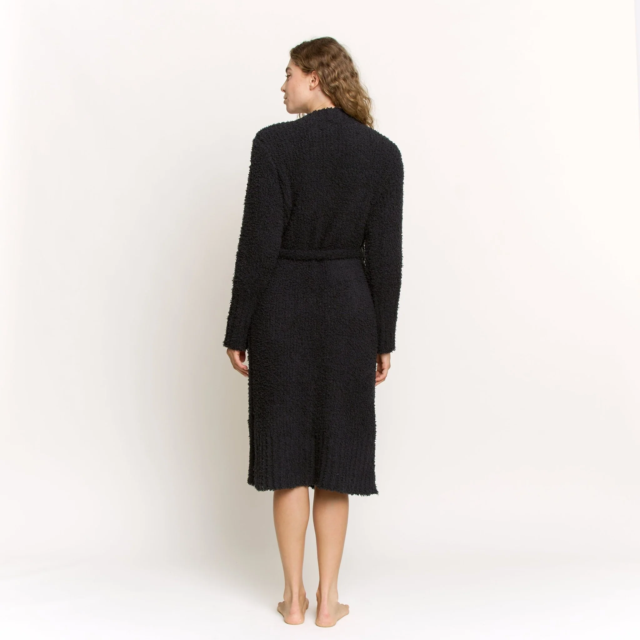 Morning Brew Robe In Black - Image 4
