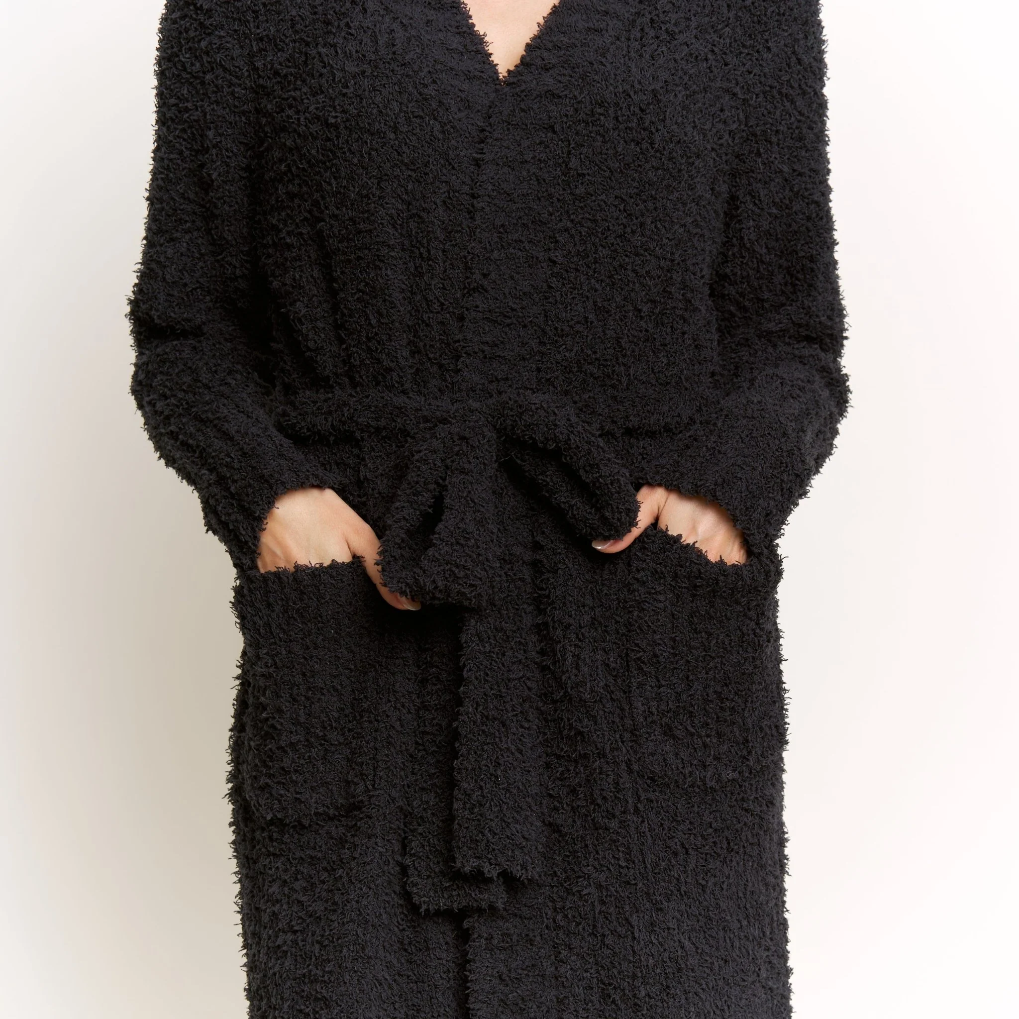 Morning Brew Robe In Black - Image 5