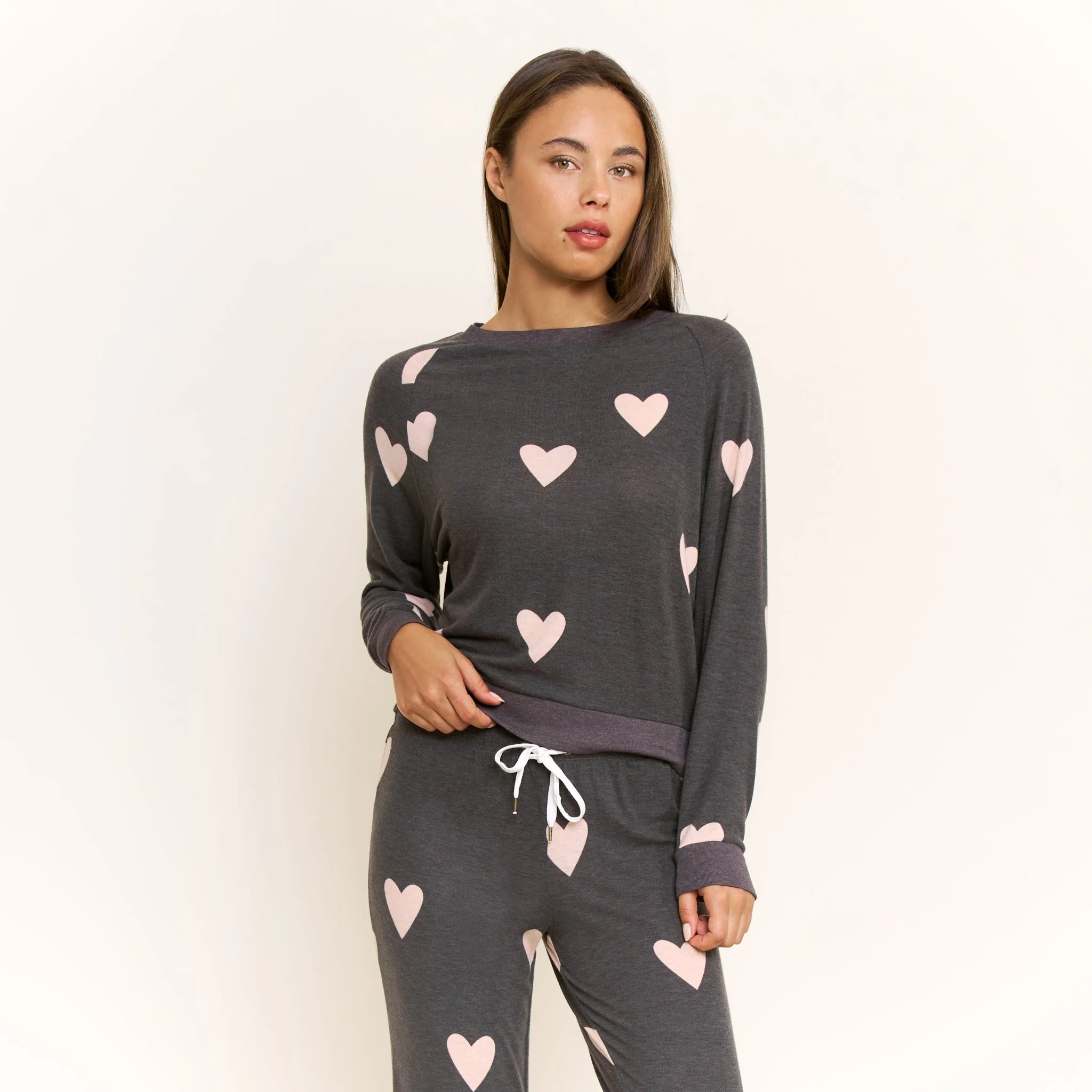 Star Seeker Long Set in Black Hearts - Image 2